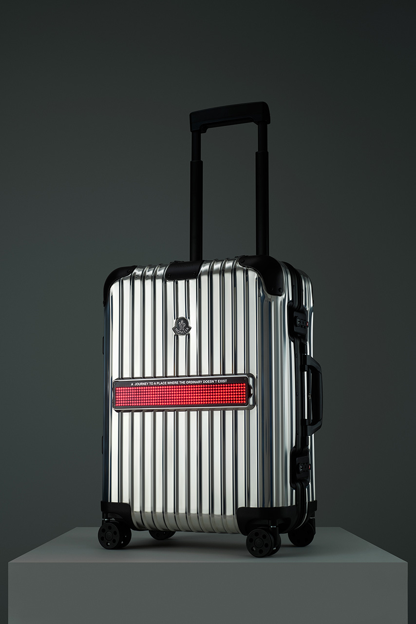 Moncler x Rimowa - Reflection collection - LED screen